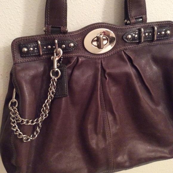 Coach limited edition pewter carryall EUC - Picture 7 of 8